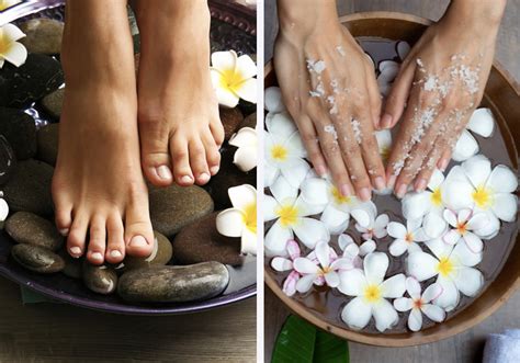 hand  foot spa  home  step  step guide