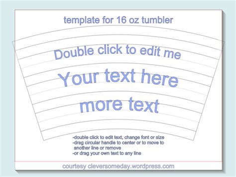 tumbler template freebie