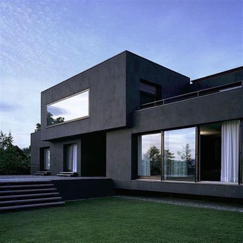 modern contemporary minimalist black home modern architecture