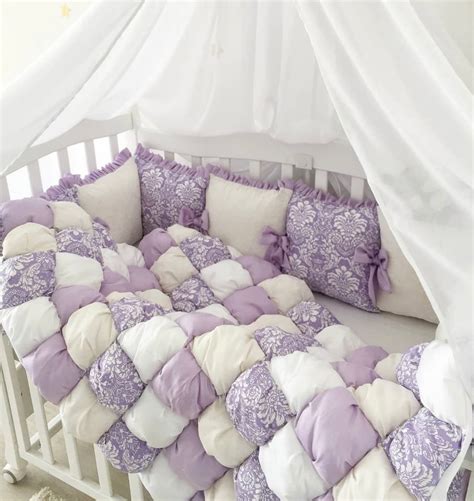purple baby baby bedding set  bedding girl nursery boy set etsy