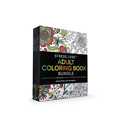 stress  adult coloring book bundle stress  coloring flower