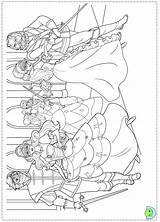Coloring Barbie Musketeers Three Pages Dinokids Close Print sketch template