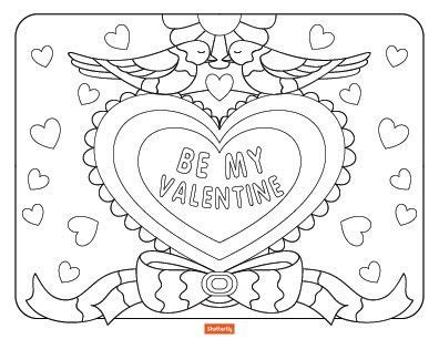 valentine  day coloring pages  kids shutterfly