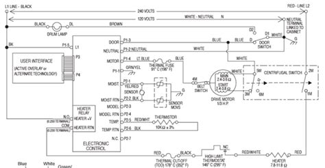 electrical diagram  whirlpool dryer circuit diagrams