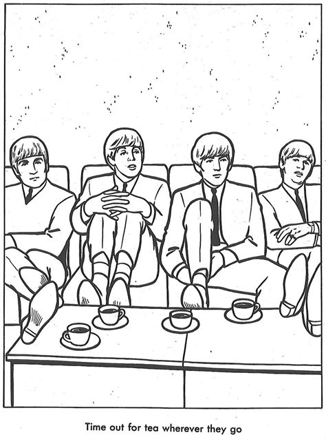 beatels coloring pages beatles drawing  beatles