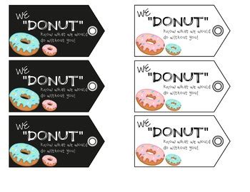 appreciation tags donut    lovin  littles tpt