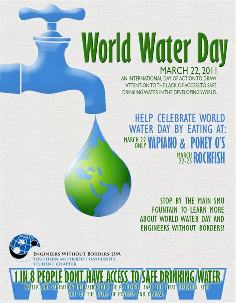 smu restaurants promote world water day smu
