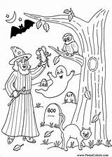Bruxas Desene Coloriages Desenho Atividades Malvorlage Colorat Enfants Ausmalen Desen Fantasma Outubro sketch template