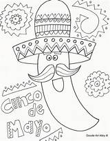 Coloring Mayo Cinco Pages Spanish Hispanic Printable Fiesta Printables Print Activity Color Kids Heritage Doodle Childrens Crafts Sheets Mexican Preschool sketch template