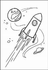 Weltraum Malvorlage Ausmalen Rakete Raketen Mond Astronaut Ufo Vorlagen sketch template