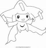 Jirachi Pages Coloring Pokemon Template sketch template