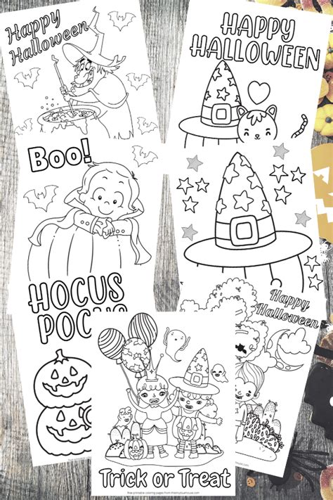 cute  halloween coloring pages