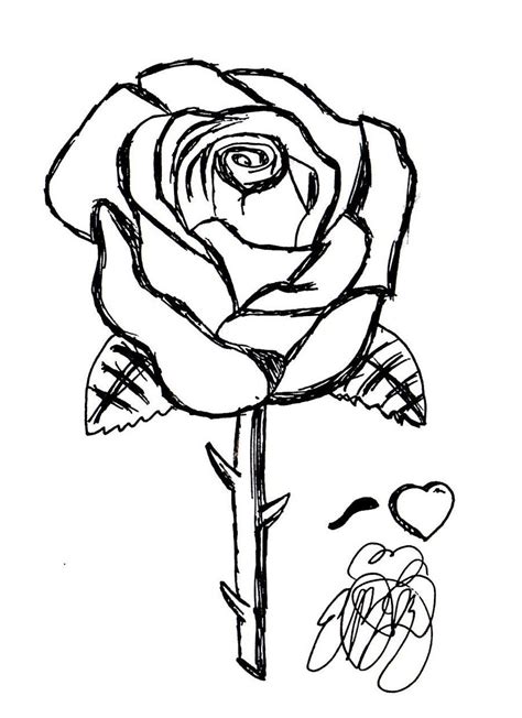 disegni tatuaggi tattoo da colorare  stampare rose coloring pages