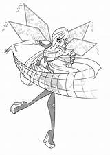 Winx Bloomix Tecna sketch template