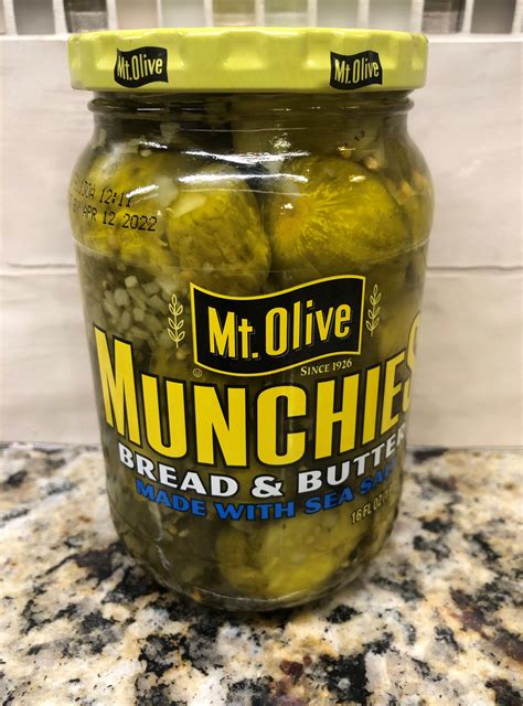 3 Jars Mount Olive Munchies Bread And Butter Pickles 16 Oz Mt Sea Salt Ebay