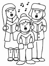 Weihnachten Chor Ausmalbilder Kids sketch template
