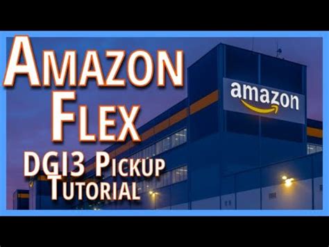 amazon flex dgi warehouse facility pick  tutorial flexn  chuck vlog ep youtube
