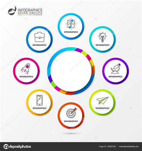 infographic design template organization chart   steps stock