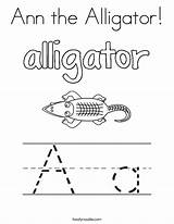 Coloring Alligator Ann Noodle Twisty Built California Usa Print Twistynoodle sketch template