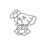 Pokemon Snubbull Coloring Pages sketch template
