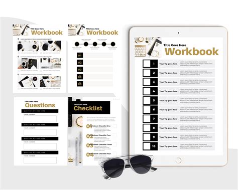 lovely business workbook canva template  blog creative