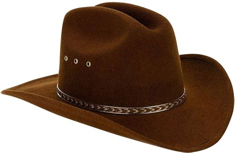 amazoncom brown child faux felt western cowboy hat  brown
