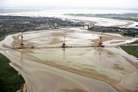 aerial view   mersey gateway    mersey gateway project