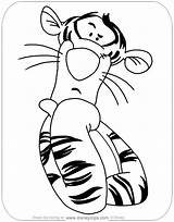 Tigger Coloring Pages Disneyclips Reflecting sketch template