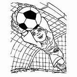 Soccer Ball Coloring Pages Goalkeeper Momjunction Kids Saves Printable Colouring Printables Popular Football Loving sketch template