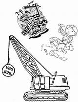 Vbs Coloring Concrete Cranes Construction Crafts Rotation During Custom Use Great sketch template