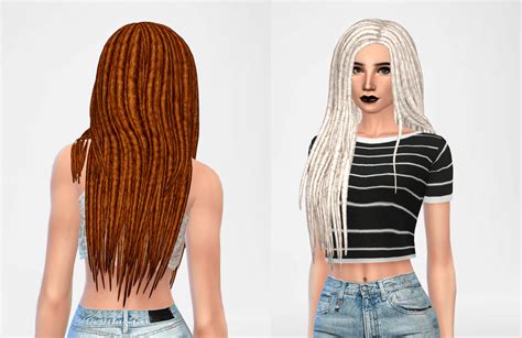 unique dreads cc   males females   sims  snootysims