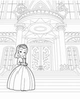 Sofia Principessa Ausmalbilder Princesa Colorare sketch template