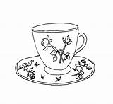 Tea Cup Drawing Teacup Coffee Alice Sketch Line Wonderland Saucer Drawings Mug Stamps Draw Coloring Party Pages Digi Paintingvalley Getdrawings sketch template