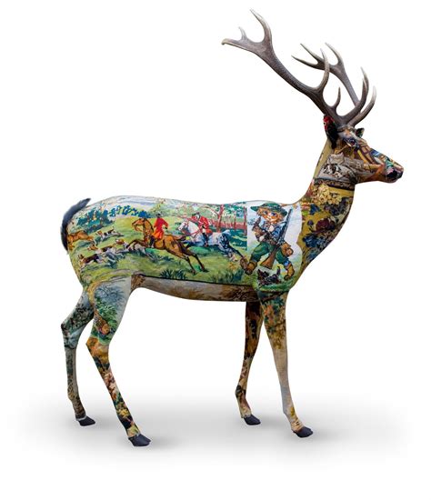 frederique morrel tapestry taxidermy art needlework deer