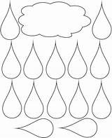 Raindrops Coloring Raindrop Pages Clipart Small Color Board Template Kids Bulletin Gif Sunday School Cliparts Rain Printable Drops Clip Cloud sketch template