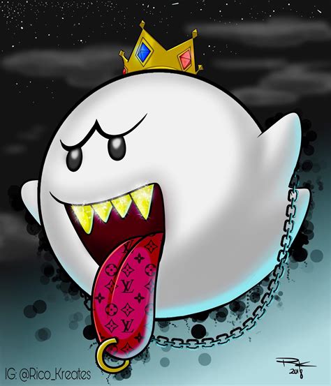 A Drawing I Did Of King Boo Gaming