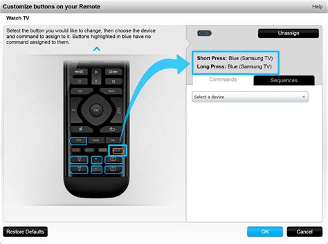 customize remote buttons