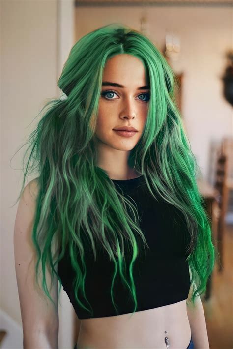 petricore green hair fashion jewelry green hair girl green hair colors pretty hair color pink