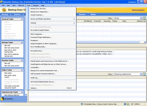 symantec backup exec latest backup weapon  stable  symantec backup howto