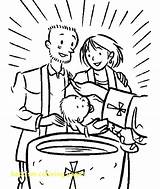 Coloring Baptism Pages Printables Printable Getcolorings Sacrament Christian sketch template