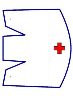 printable nurse hat template simple template design