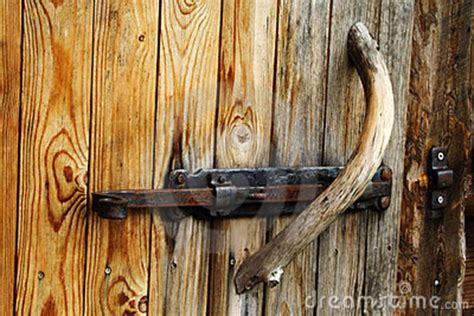 old wooden door slide lock foto of doorknob on old wood door royalty