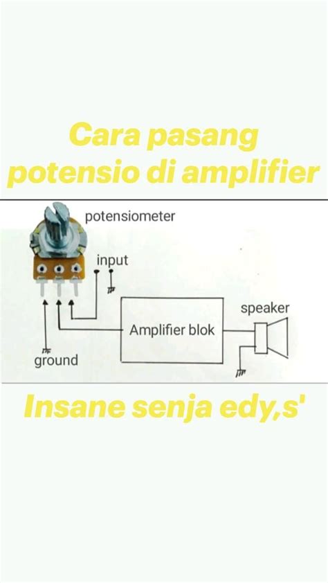 pasang potensio  amplifier insane senja edys   speaker