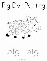 Pig Twisty Preescolares Puntillismo Basico Ingles Granja Apresto Temas Projects Prodigal sketch template