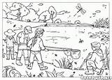 Coloring Pond Dipping Pages Colouring Lake Kids Printable Outside Activityvillage Colorkid Summer Color Children Habitat Village Activity Template Choose Board sketch template