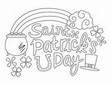 Coloring Saint Patrick Patricks Pages Printable sketch template