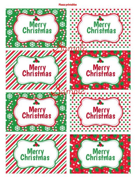 merry christmas tags printable
