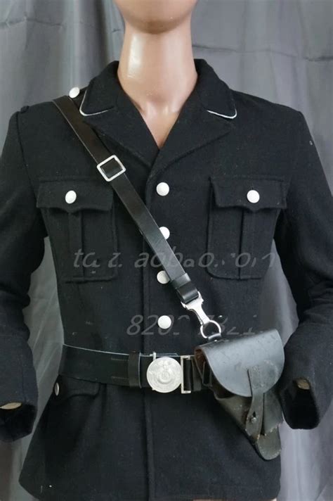Wwii Ww2 German Army Elite M32 Black Wool Tunic And Breeches And Officer