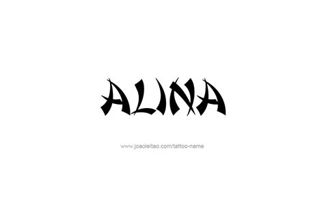 alina name tattoo designs