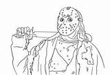 Jason Coloring Pages Myers Friday Michael 13th Printable Freddy Krueger Voorhees Mask Drawing Horror Color Print Halloween Sheets Activityshelter Kids sketch template